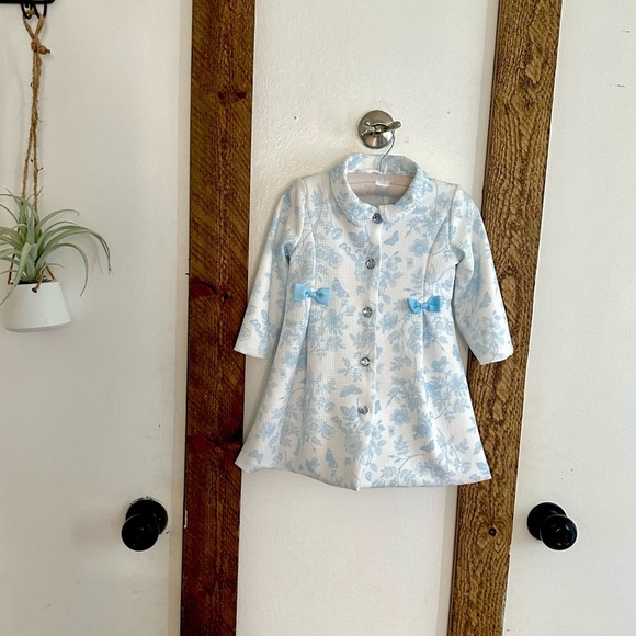 Nanette Baby 18 Month Toile Tulle Dress & Matching Peacoat Jacket- RARE - Picture 10 of 16